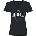 thumbnail image 3 of Inktastic It's Home- State of Ohio outline Women's V-Neck T-Shirt, 3 of 5