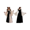 thumbnail image 3 of Disfraz Medieval Renacentista para Mujer, Cosplay Sobre Vestido Negro M, 3 of 8