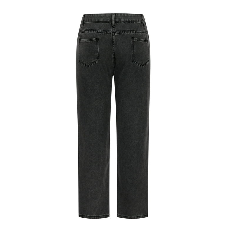 RYRJJ Men's Baggy Jeans Vintage Hip Hop Denim Pants Stretchy