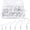 White, variant on 90 Pcs White Ceiling Hooks kit, 6 Sizes Vinyl Coated Screw-in Plant, Kitchen, Cup, Ceiling Hooks for Hanging (1/2in, 5/8in,3/4in,7/8in,1'',1-1/4in)