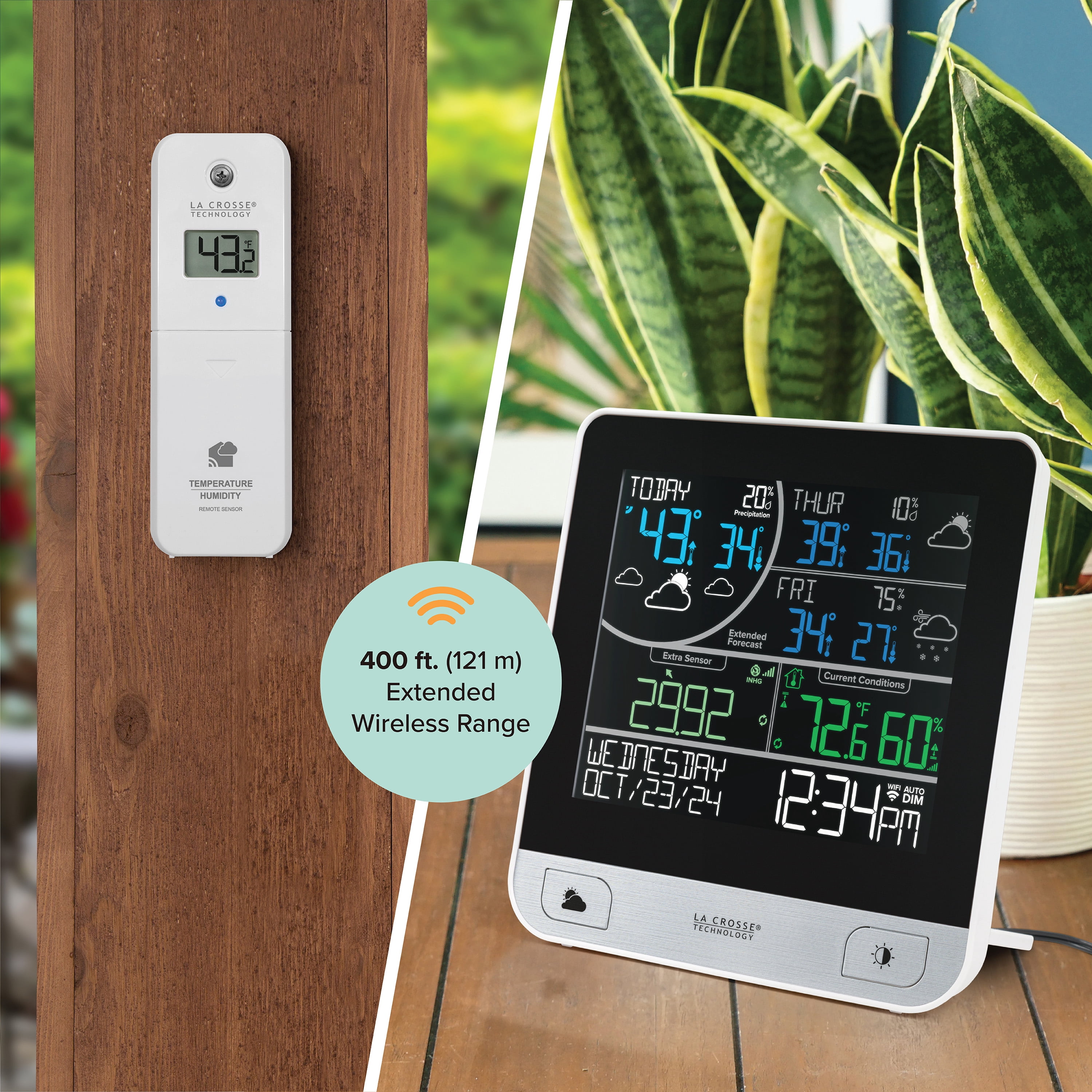 La Crosse Technology Wi-Fi Multi-Day Forecast Digital Weather Station,V15-TH