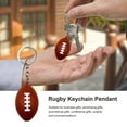 thumbnail image 3 of Rugby Keychain Mini Keychain Pendant Simulation Realistic Rugby Decor Decorative Anti-fall Ornamental Rugby Key Ring Pendant Outdoor Supply, 3 of 6