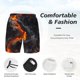 thumbnail image 3 of Fotbe Molten Lava Abstract Flow Traje de Baño para Hombre – Shorts de Natación de Secado Rápido con Forro y Bolsillos-X-Large, 3 of 6