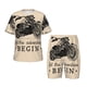 thumbnail image 1 of Balery Let The Adventure Begin Conjunto de Pijama Infantil de Manga Corta con Estampado – Ropa de Dormir de Algodón Suave-Small, 1 of 3