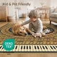 thumbnail image 4 of ODIKA Music Cd Circle Round Note Treble Clef Acoustic Guitar Piano Motif for Home Office, Gaming Room, Under Desk, Non-Slip Chair-Friendly, 4 of 7
