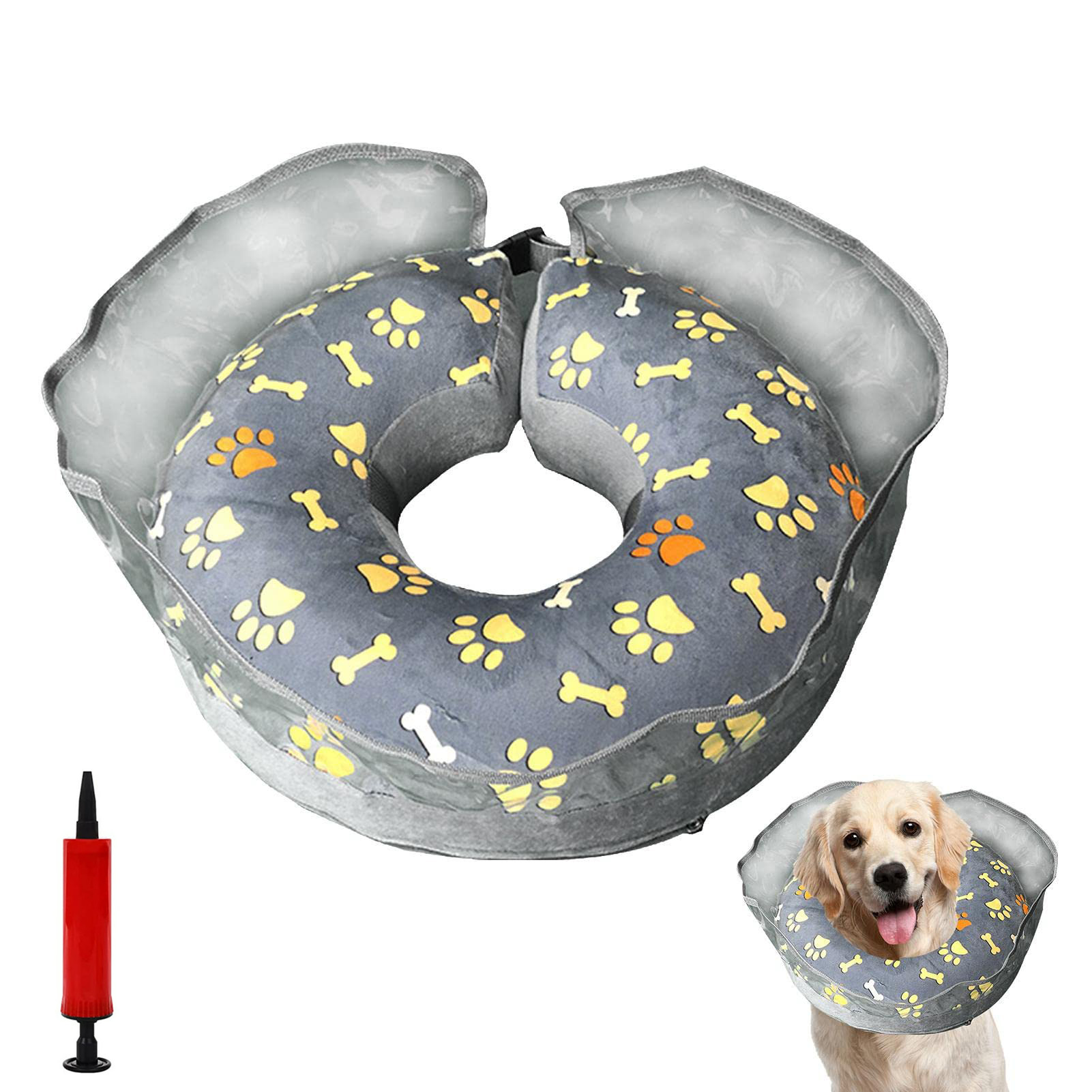 Freaki XL Dog Cone Collar, Dog Collar Inflatable, Recovery Collar for