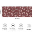 thumbnail image 3 of Maroon Footballs Pattern Bathroom Rugs Mat,Non Slip Microfiber Bathroom Rug,Rubber Backing,Soft Bathroom Mats for Bathroom Floor,Tub and Shower,47x17in(120x43cm), 3 of 5