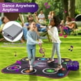Beefunni Dance Mat,Light Up Dance Pad with Wireless Bluetooth Music