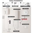 thumbnail image 5 of LED Floor Lamp for Living Room, Dimmable Standing Lamps with Foot Switch,Remote Custom Color Temperature Black Pole Lamp with Lampshade,12W Led Bulb Tall Lamps for Bedroom Office Kid Room, 5 of 14
