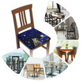 thumbnail image 7 of Gukieu Christmas Night Print Square Cushion Cover, Elastic Strap Chair Protector, Suitable for Family Restaurant, Hotel Banquet Decorations-Six Piece, 7 of 7