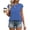 Blue, variant on Stichou Tops for Women Cap Sleeve T Shirts 2026 Spring Summer Beach Vacation Clothes Business Casual Outfits Dark Green S