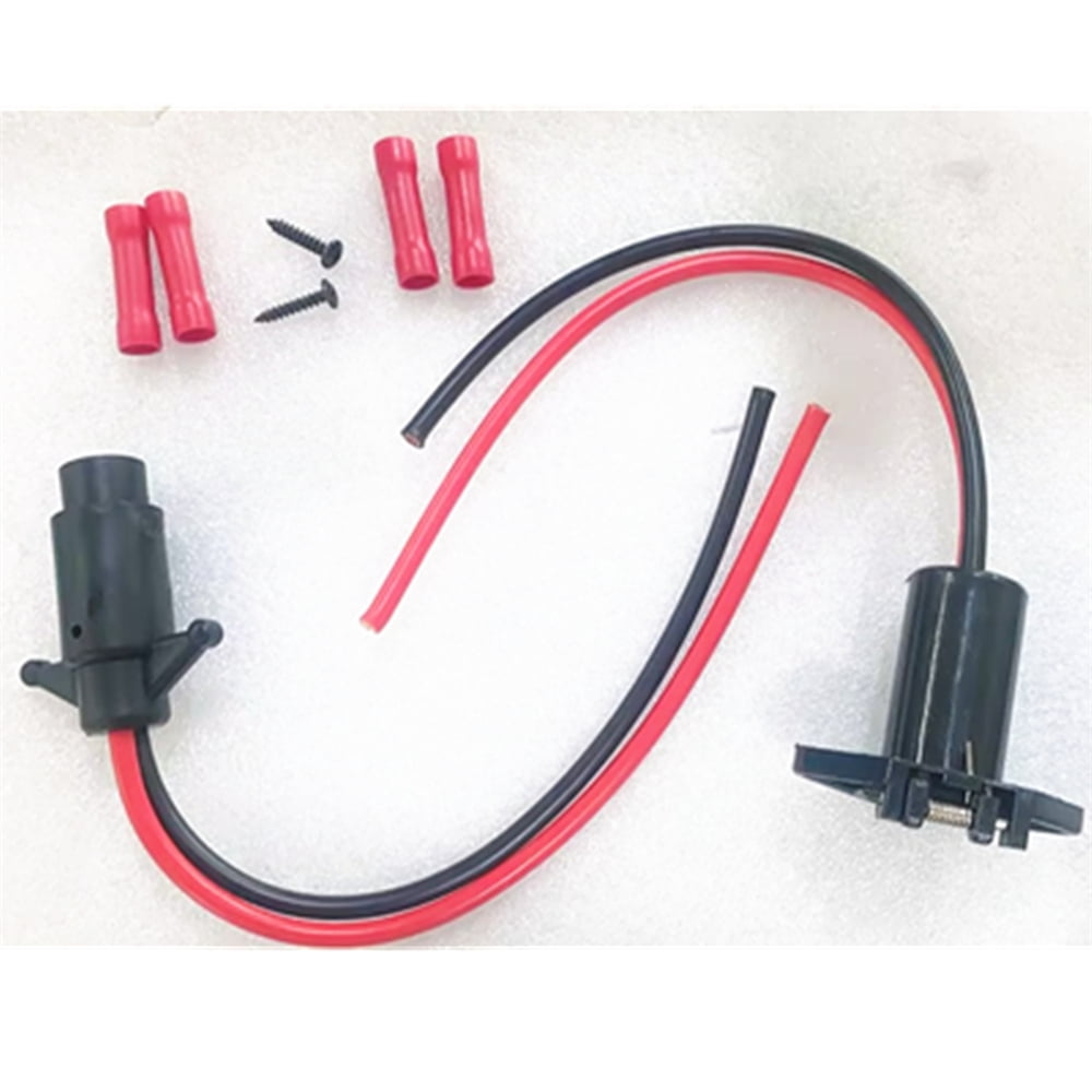 Furulu 2 Wire Trolling Motor Plug Trolling Motor Socket For Marine Boats Kayaks 12V 24V