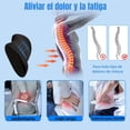 thumbnail image 4 of Almohada de Apoyo Lumbar, Soporte Lumbar Para Silla De Oficina Y Auto,Cojín Soporte Lumbar Para Espalda, Soporte Ergonómico Con Esponja Memoria, Respaldo Con Cubierta Antiestática Y Correas Ajustables, 4 of 7