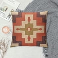 thumbnail image 2 of COMIO  Set of Kilim Cushion Cover Jute Ethnic Pillow Boho Hand Shams Hippie Indian Throw Art, 2 of 5