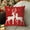 B, variant on EazyTech 2 Pack Red Christmas Pillow Cover 18x18 Inch, Snowflake Reindeer Print Holiday Decor for Sofa Home, Soft Polyester with Hidden Zipper​