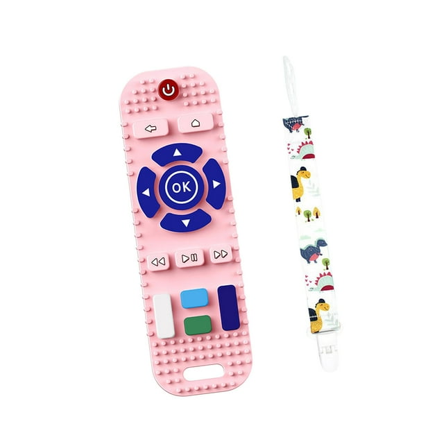 Juguetes Para Masticar Para Bebés, Juguetes De Dentición Portátiles De Silicona Suave Para Niñas, Bebés, Bebés, Rosa Sunnimix Juguetes para masticar la dentición
