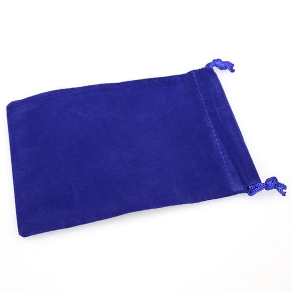 Manufacturing  Suede Dice Bag, Royal Blue - Small