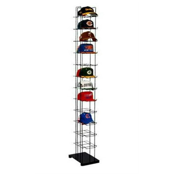 LPS Lowpricesupply Tour d'Affichage en Métal Noir à 12 Niveaux, 78H x 10W x 15.5D Pouces, Sport