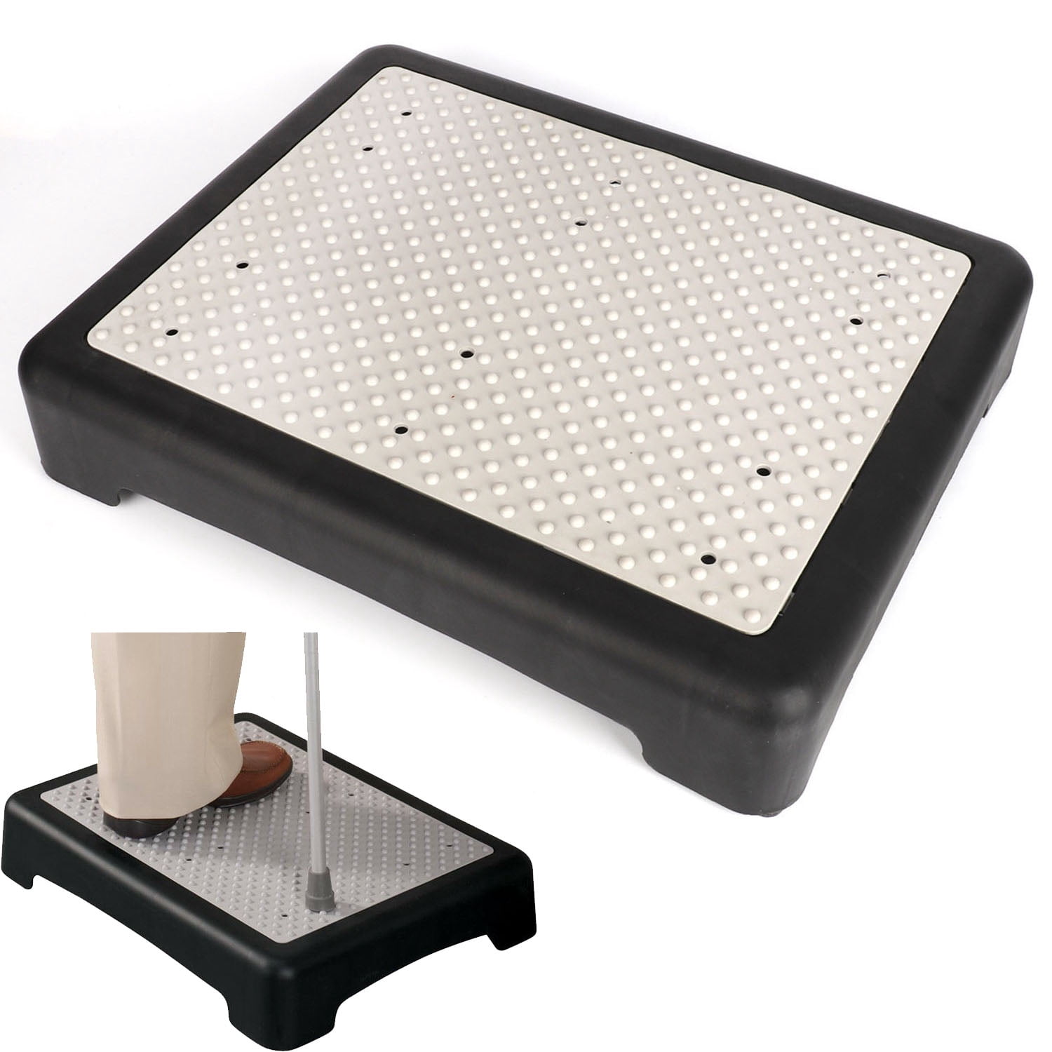 uyoyous 19.7' Wide Platform Safety Half Step – Indoor and Outdoor Mobility Aid for Vehicle, Bedside and Stair Safety