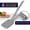 Gray, variant on Silicone Spatula Set of 2 Heat-Resistant 600°F & BPA-Free Kitchen SaptulaTurner with Stainless Steel Handles, Slotted & Solid Spatulas for Nonstick Cookware, 13.7 Inch, Black