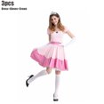 thumbnail image 3 of Disfraz de princesa de melocotón para mujer, vestido de princesa bella para fiesta de Halloween, vestido de cumpleaños para madre e hijos, fiesta de Carnaval, 3 of 5