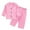 Pink, variant on Kid Girl Satin Pajamas Set Solid Girls Button Down Pajamas Set Classic Pajamas Set Pajamas For Kids 4-5 Years