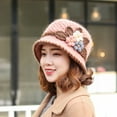 thumbnail image 5 of lanema Autumn Travel Crochet Bucket Hat Ladies Commute Camping Taking Photo Fisherman Hat with Flower Pattern for Girlfriend, 5 of 20