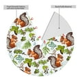 thumbnail image 2 of Lsque Mosaic Forest Squirrel Print Christmas Tree Skirt, Tree Skirt with Ties or Velcro, Perfect for Holiday Decorations, Halloween, and New Year-30", 2 of 7