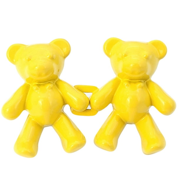 Cute Bear No-Sew Waist Button, Jean Buttons Pins For Loose Jeans Waist Button, No Sewing Required, Waist Tighten Metal Waist Button Pin For Jeans