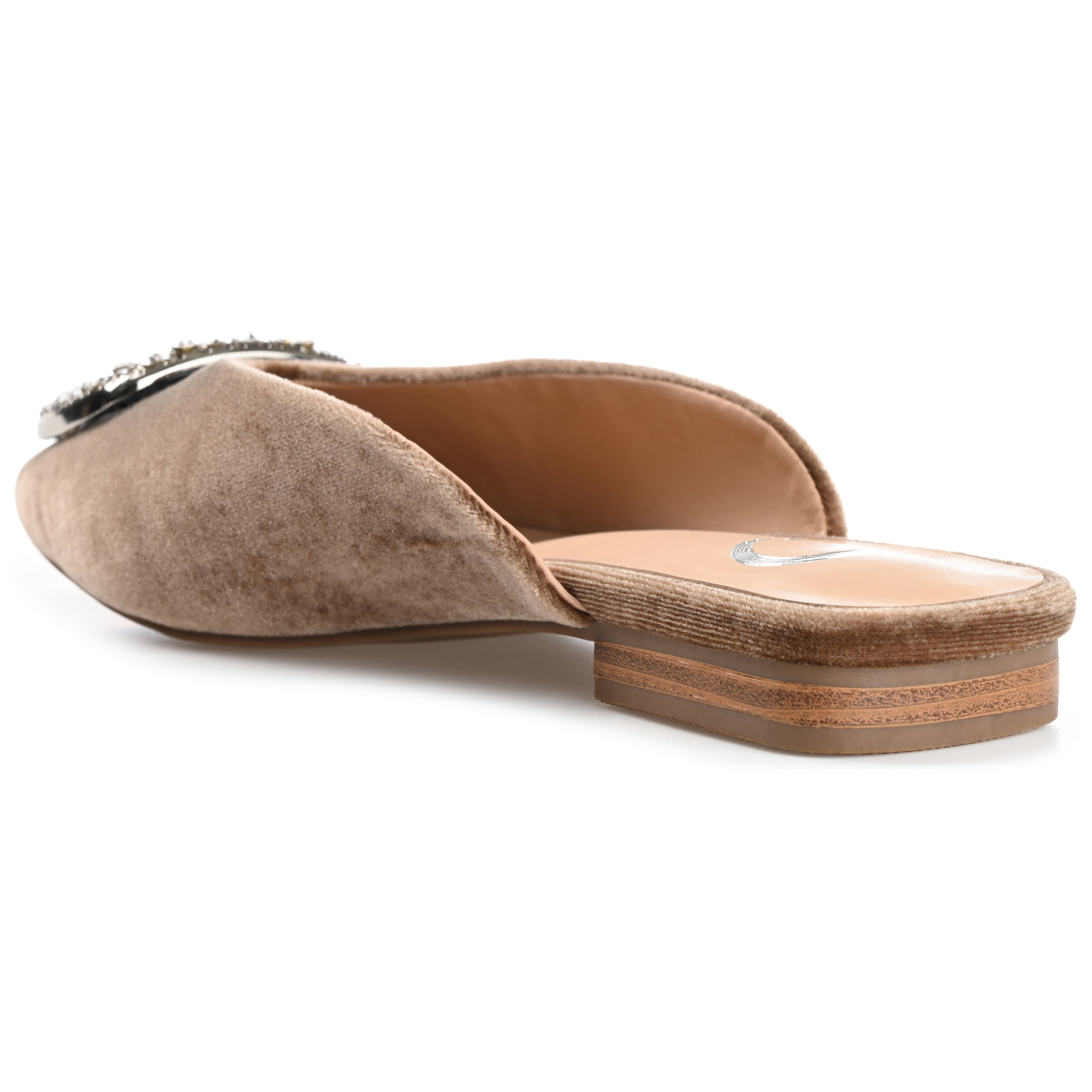Journee Womens Sonnia Mules Square Toe Slip On Evening Dress Flats
