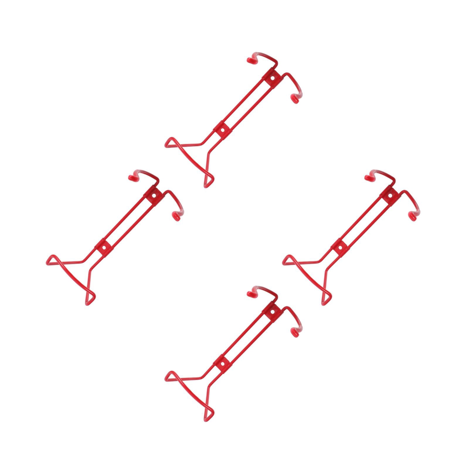 Raindrops 4-Pack Wall Mount Brackets, Iron Holders and Storage Racks for Secure Safety
