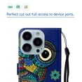 thumbnail image 5 of iPhone 13 Pro Max Case with Card Holder/Detachable Hand Strap, Allytech Stand Folio Flip Wallet Credit Card Slots Magnetic Snap PU Leather Protective Case for iPhone 13 Pro Max 6.7" 2021, Strange Owl, 5 of 5