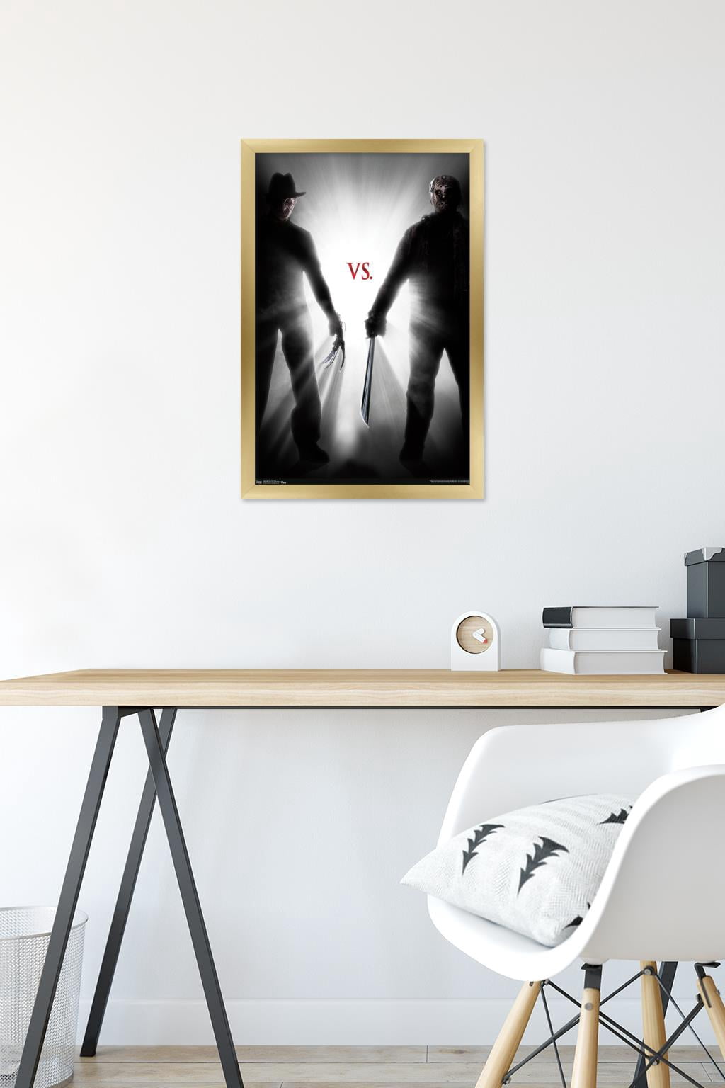 Freddy vs. Jason - Light Wall Poster, 14.725" x 22.375", Framed