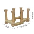 thumbnail image 3 of PPgejGEK Foldable and Detachable Wooden Cup Drained Storage Rack Suitable for Kitchen Restaurant Rack Drained Rack Holiday Deals, 3 of 6