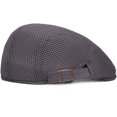thumbnail image 4 of Boina de verano transpirable para hombre, boina de verano plana para mujer, sombrero de verano transpirable para hombre (cabeza 56-60 cm) gris oscuro JM MX-0135066FYD, 4 of 5