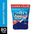 thumbnail image 1 of Finish Dishwasher Detergent, Quantum Max, Fresh, Mega Value Pack, 80 Tablets, Shine and Glass Protect, 1 of 22