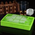 thumbnail image 1 of DIY creativo cubo de hielo grande molde cuadrado forma silicona bandeja de hielo verde, 1 of 7