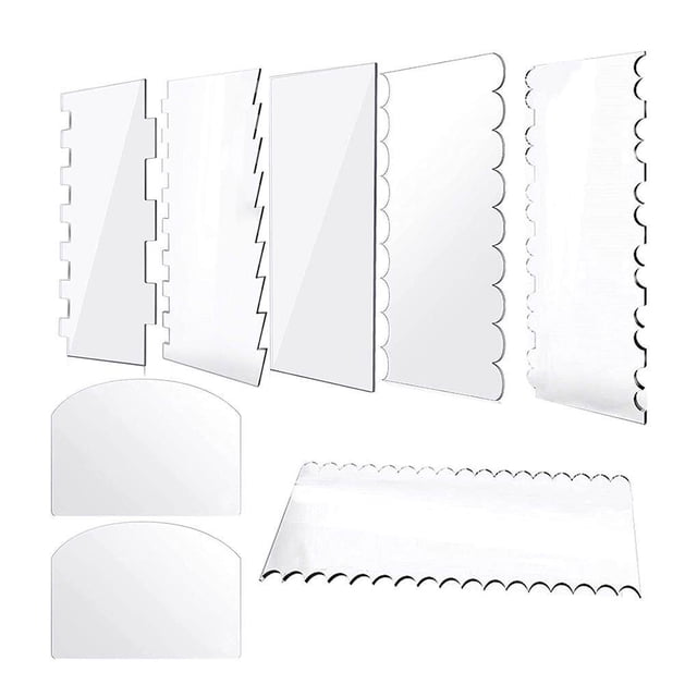 Matsuzay Rascador de acrílico transparente para tartas Herramientas y accesorios para hornear Matsuzay HA016177-00