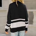 thumbnail image 3 of Vedolay Womens 2023 Sweaters Womens Knit Long Sleeve Sweaters Pullover Crewneck Casual Tops,Black XL, 3 of 5