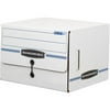 Bankers Box, FEL00061, Drop Front Storage Boxes, 12 / Carton, Wood Grain