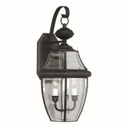 Forte Lighting 1301-02 Outdoor Wall Sconce From The Exterior Lighting Collection - Black