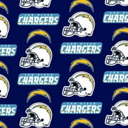 NFL San Diego Chargers Polyester Fleece 30" Fabric, per Yard