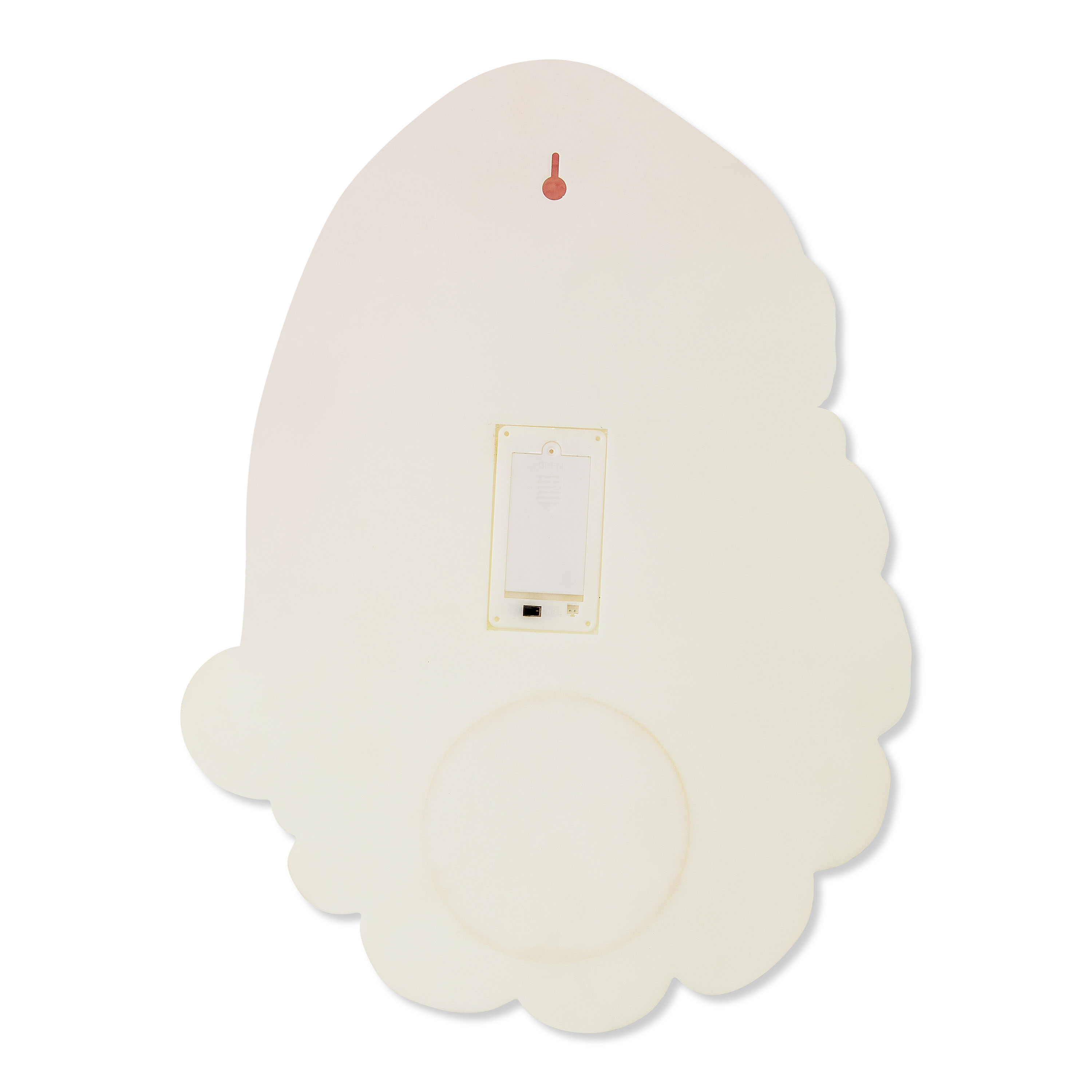 Lighted Blow Mold Santa Hanging Christmas Decoration, Red and White, 16", by Holiday Time