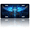 Blue Cross with Wings, variant on 1 Pcs License Plate Covers & Frames, A Wolf Howling at the Moon in the Night For Decorative Front, Waterproof For Decoration Aluminum License Plate Covers & Frames Cover For Men Women, 12" X 6"
