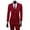 Wine Red, variant on 3 Pcs/Set Business Suit 3 Piece Set Slim Fit Zipper Solid Color Men Formal Suit for Evening Prom