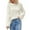 Beige, variant on IROINNID Pullover Sweater for Women Solid Round Neck Knitted Loose Breathable Pullover Basic Versatile Base Sweater,Blue