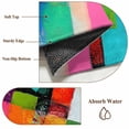 thumbnail image 6 of 2'x6' Rug Runners for Hallways Kitchen, Colorful Oil Painted Non Slip Entryway Beside Floor Carpet Runner, Modern Abstract Art Vintage Washable Laundry Room Bedroom Throw Rugs Mat for Family Pet, 6 of 8
