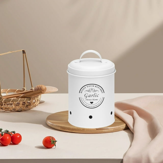 Chmadoxn Kitchen Storage & Organization, Fruit Vegetable Buckets Kitchen Potato Onions Garlic Storage Buckets Potato Storage Cans Metal Buckets With Lids Water Buckets Iron Storage Bucket