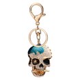 thumbnail image 1 of Llavero Creativo Con Diamantes Imitación Calavera para Mujer Y Niña Bolso Mano Regalo (azul), 1 of 9