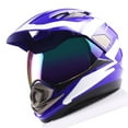 thumbnail image 3 of 1Storm Dual Sport Helmet Motorcycle Full Face Motocross Off Road Bike HGXP14A Racing Blue White, 3 of 8